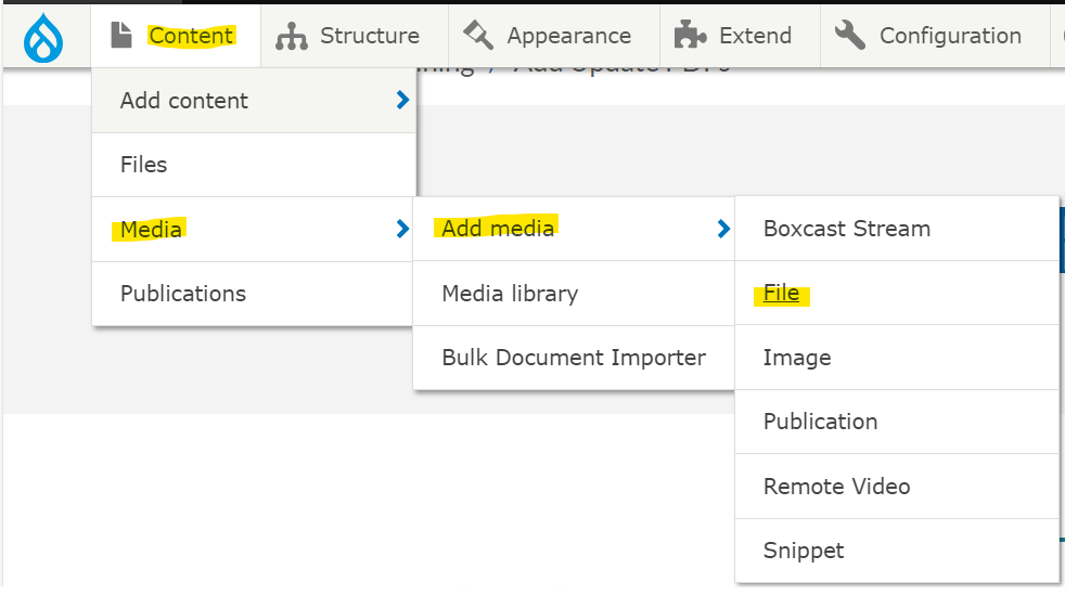 Add-Media Screen Shot