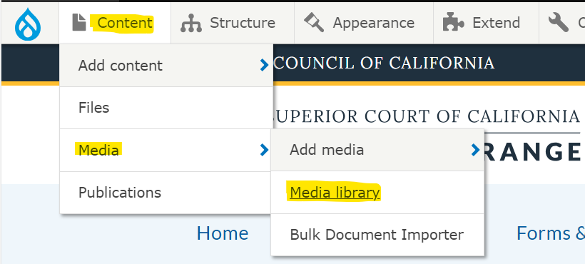 Media-Library Screen shot